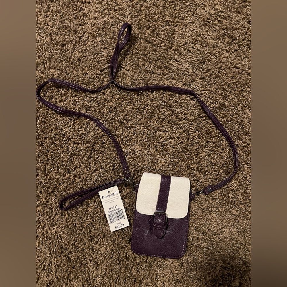 Boutique to U Purple/White Small Purse